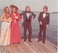 00 Breck Prom Wendy Benton Jony Nelson Mike Rybak and Greg Rutter  in 1972 on Wendys dock Mtka